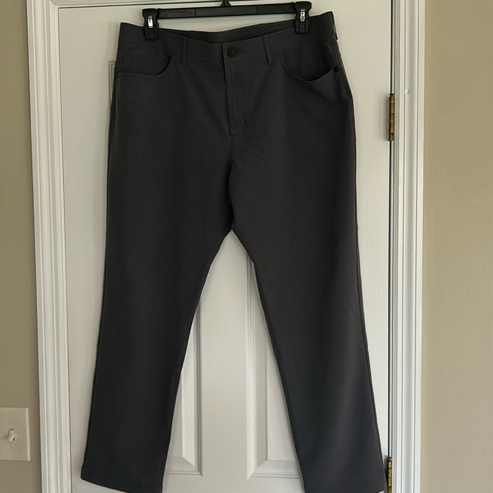 Public Rec The Dealmaker Pants 38x30 Heather Grey Chino Golf Stretch Trouser